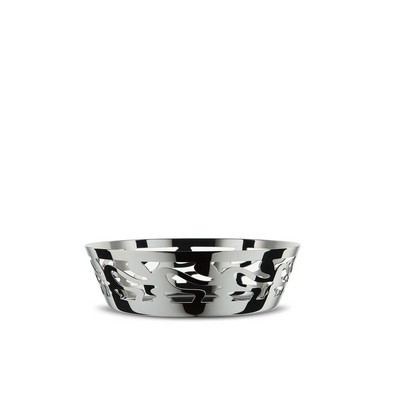 ALESSI Alessi-Ethno Round perforated basket in 18/10 stainless steel